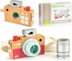 Ecotoys Drewniany aparat zabawka torba kalejdoskop 1