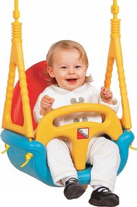 Huśtawka Ecotoys Huśtawka ogrodowa kubełkowa domowa 3w1 4