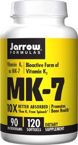 JARROW FORMULAS Jarrow Formulas - Witamina K2 MK-7, 90 mcg, 120 kapsułek miękkich 1