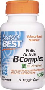 DOCTORS BEST Doctor's Best - Fully Active B-Complex with Quatrefolic, 30 vkaps 1