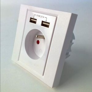 Gembird Gniazdo podtynkowe pojedyncze + 2x USB (MWS-ACFUSB2-01) 4