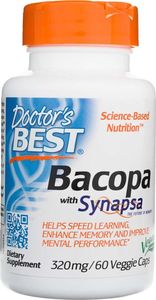 DOCTORS BEST Doctor's Best - Bacopa + Synapsa, 320mg, 60 vkaps 1
