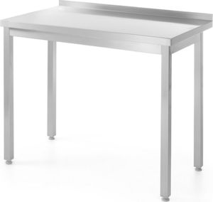 Hendi Stół blat roboczy do kuchni stalowy przyścienny z rantem 120x60 cm - Hendi 811252 1