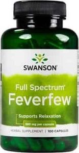Swanson Swanson - Feverfew (Złocień Maruna), 380mg, 100 kapsułek 1