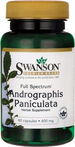 Swanson Swanson - Andrographis Paniculata, 400mg, 60 kapsułek 1