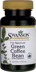 Swanson Swanson - Ekstrakt z Zielonej Kawy, 400mg, 60 kapsułek 1