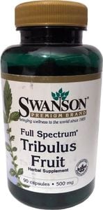 Swanson Swanson - Tribulus, Owoc, 500mg, 90 kapsułek 1