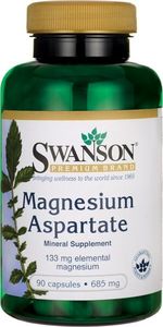 Swanson Swanson - Asparaginian Magnezu, 685mg, 90 kapsułek 1