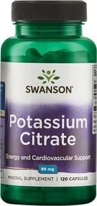 Swanson Swanson - Cytrynian Potasu, 99mg, 120 kapsułek 1