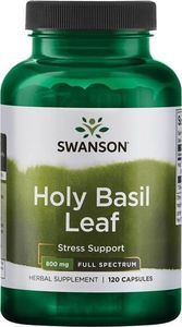 Swanson Swanson - Holy Basil Leaf (Tulsi), 400mg, 120 kapsułek 1