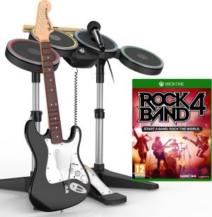 Zestaw muzyczny Band-in-a-Box do Rock Band 4 (Gra + gitara + Perkusja + Mikrofon) Xbox One 1