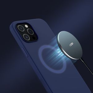 Nillkin Nillkin Flex Pure Pro Case gumowe elastyczne silikonowe etui pokrowiec iPhone 12 Pro Max niebieski (kompatybilny z MagSafe) 7