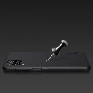 Nillkin Nillkin Super Frosted Shield wzmocnione etui pokrowiec + podstawka Samsung Galaxy A12 czarny 13
