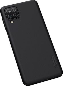 Nillkin Nillkin Super Frosted Shield wzmocnione etui pokrowiec + podstawka Samsung Galaxy A12 czarny 3