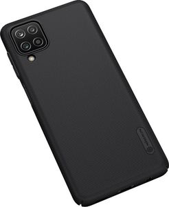 Nillkin Nillkin Super Frosted Shield wzmocnione etui pokrowiec + podstawka Samsung Galaxy A12 czarny 7