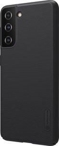 Nillkin Nillkin Super Frosted Shield wzmocnione etui pokrowiec + podstawka Samsung Galaxy S21 5G czarny 2