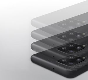 Nillkin Nillkin Super Frosted Shield wzmocnione etui pokrowiec + podstawka Samsung Galaxy A42 5G czarny 12