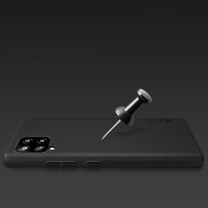 Nillkin Nillkin Super Frosted Shield wzmocnione etui pokrowiec + podstawka Samsung Galaxy A42 5G czarny 13