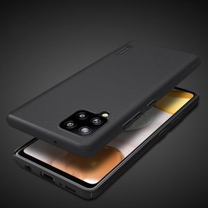 Nillkin Nillkin Super Frosted Shield wzmocnione etui pokrowiec + podstawka Samsung Galaxy A42 5G czarny 14
