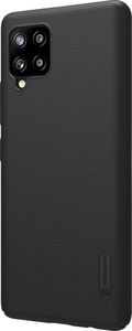 Nillkin Nillkin Super Frosted Shield wzmocnione etui pokrowiec + podstawka Samsung Galaxy A42 5G czarny 2