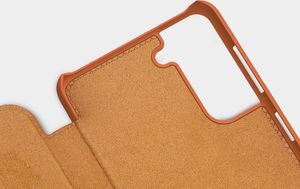 Nillkin Nillkin Qin skórzana kabura etui Samsung Galaxy S21 5G brązowy 7