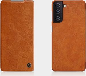 Nillkin Nillkin Qin skórzana kabura etui Samsung Galaxy S21 5G brązowy 10