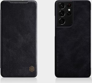 Nillkin Nillkin Qin skórzana kabura etui Samsung Galaxy S21 Ultra 5G czarny 10