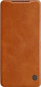 Nillkin Nillkin Qin skórzana kabura etui Samsung Galaxy S21 Ultra 5G brązowy 2