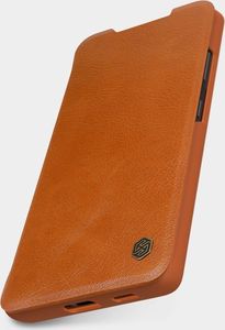 Nillkin Nillkin Qin skórzana kabura etui Samsung Galaxy S21 Ultra 5G brązowy 10