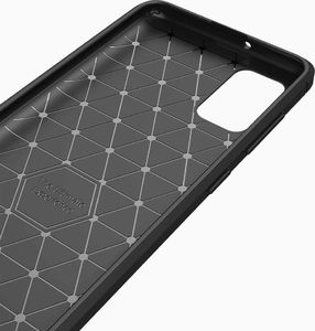 Hurtel Carbon Case elastyczne etui pokrowiec Oppo A92 / A72 / A52 czarny 3