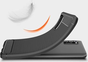 Hurtel Carbon Case elastyczne etui pokrowiec Oppo A92 / A72 / A52 czarny 6