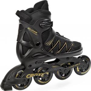 Rolki Croxer Glider Alu rekreacyjne regulowane czarne r. 39-42 2