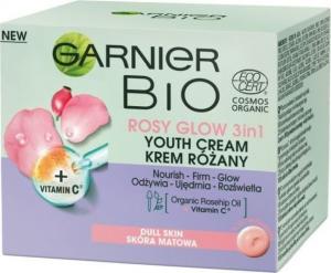 Garnier Bio Rosy Glow 3in1 krem różany 50ml 1