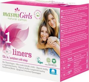 Masmi MASMI_Girls wkładki higieniczne z bawełny organicznej Size 1 12szt 1