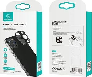 Usams USAMS Camera Lens Glass iPhone 12 mini metal biały/white BH706JTT02 (US-BH706) 5