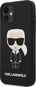 Karl Lagerfeld Karl Lagerfeld KLHCP12SSLFKBK iPhone 12 mini 5,4" hardcase czarny/black Silicone Iconic 2