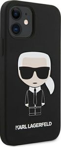 Karl Lagerfeld Karl Lagerfeld KLHCP12SSLFKBK iPhone 12 mini 5,4" hardcase czarny/black Silicone Iconic 4