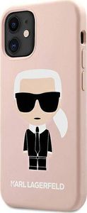 Karl Lagerfeld Karl Lagerfeld KLHCP12SSLFKPI iPhone 12 mini 5,4" hardcase jasnoróżowy/light pink Silicone Iconic 2