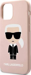 Karl Lagerfeld Karl Lagerfeld KLHCP12SSLFKPI iPhone 12 mini 5,4" hardcase jasnoróżowy/light pink Silicone Iconic 6
