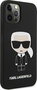 Karl Lagerfeld Karl Lagerfeld KLHCP12LSLFKBK iPhone 12 Pro Max 6,7" hardcase czarny/black Silicone Iconic 4