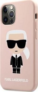 Karl Lagerfeld Karl Lagerfeld KLHCP12LSLFKPI iPhone 12 Pro Max 6,7" hardcase jasnoróżowy/light pink Silicone Iconic 2