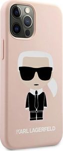 Karl Lagerfeld Karl Lagerfeld KLHCP12LSLFKPI iPhone 12 Pro Max 6,7" hardcase jasnoróżowy/light pink Silicone Iconic 4