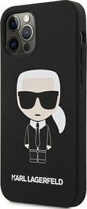 Karl Lagerfeld Karl Lagerfeld KLHCP12MSLFKBK iPhone 12/ 12 Pro 6,1" hardcase czarny/black Silicone Iconic 2