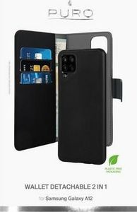 Puro Puro Wallet Detachable Samsung A12 A125 2w1 czarne/black SGA12BOOKC3BLK 3