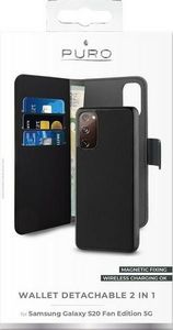 Puro Puro Wallet Detachable Samsung S20 FE G780 2w1 czarne/black SGS11FEBOOKC3BLK 3