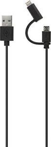 Kabel USB Xqisit microUSB - Lightning 1.8 m Czarny 1