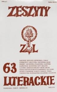 Zeszyty literackie 63 3/1998 1