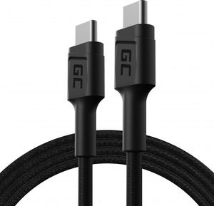 Kabel USB Green Cell USB-C - USB-C 1.2 m Czarny (KABGC30) 1