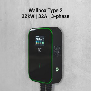 Ładowarka Green Cell Wallbox EV14 PowerBox 22kW Typ 2 6m 5