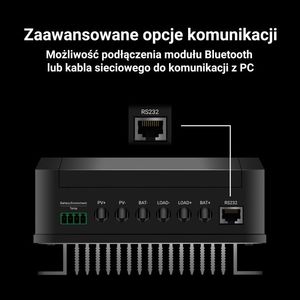 Green Cell Solarny kontroler / regulator ładowania MPPT 30A do systemów 12V/24V/36V/48V - PV 145V (VOC) 1